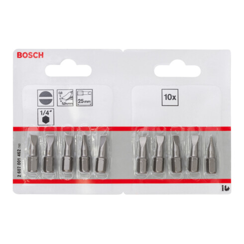 Bosch schroevendraaier bit extra-hard, S 0,8 x 5,5, 25 mm
