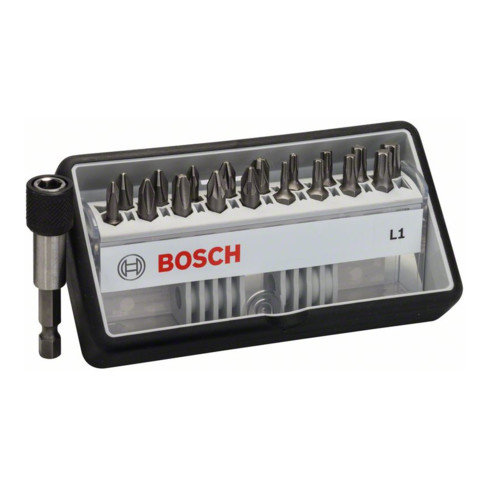 Bosch schroevendraaier bit set Robust Line L extra-hard 18+1-delig 25mm PH PZ TX