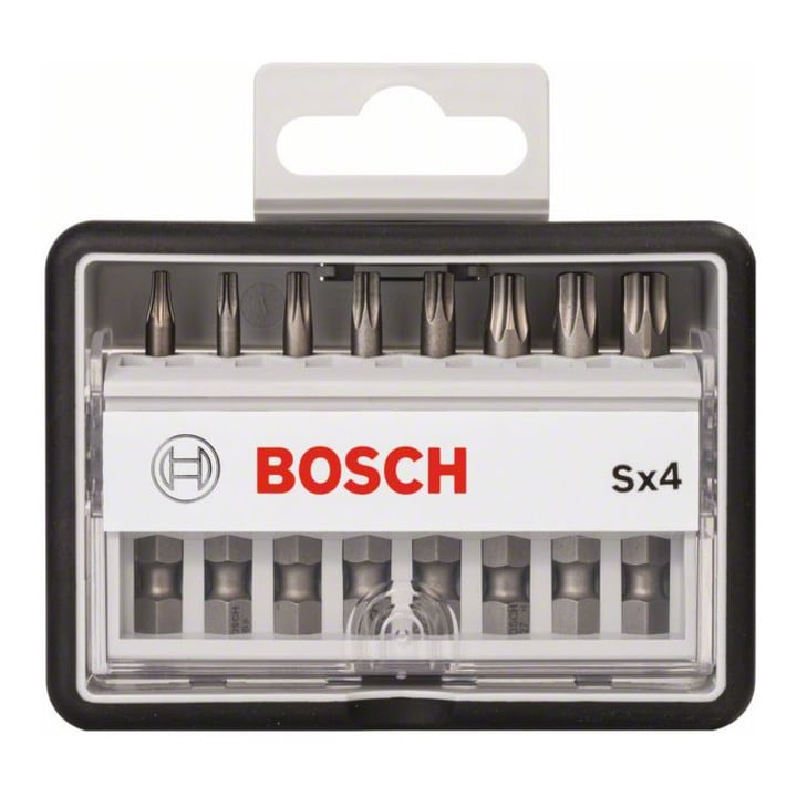 Bosch schroevendraaier bit set Robust Line Sx extra hard 8 stuks 49 mm Torx