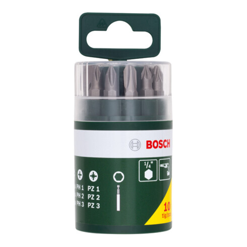 Bosch schroevendraaier bitset, 10 stuks, inclusief SL