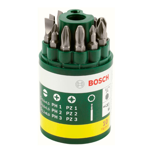Bosch schroevendraaier bitset, 10 stuks, inclusief SL