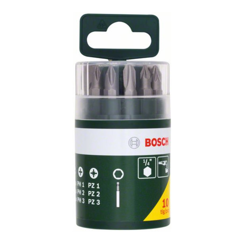 Bosch schroevendraaier bitset, 10 stuks, inclusief SL
