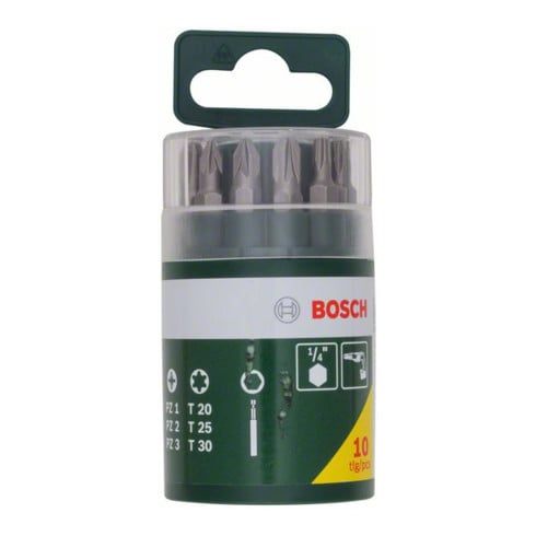 Bosch schroevendraaier bitset, 10 stuks, Torx inbegrepen