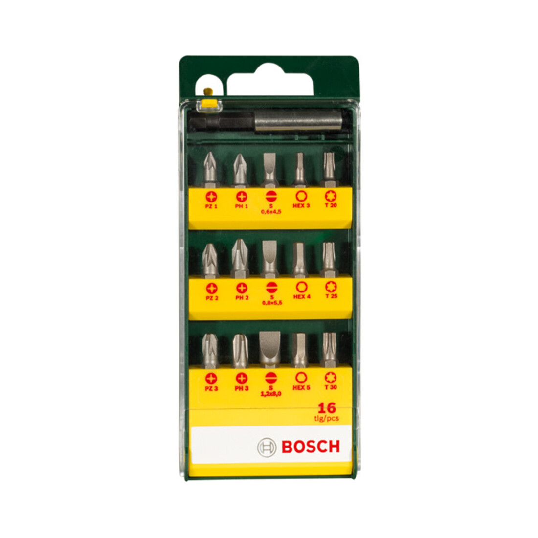 Bosch schroevendraaier bitset, 16 stuks