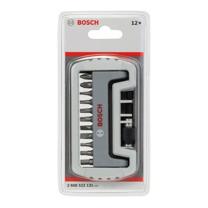 Bosch schroevendraaier bitset extra hard 11 stuks PH PZ T, S HEX 25 mm bithouder