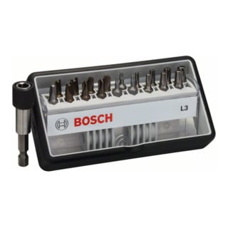 Bosch schroevendraaier bitset Robust Line L extra-hard 18 + 1 stuk 25 mm Saf. bits