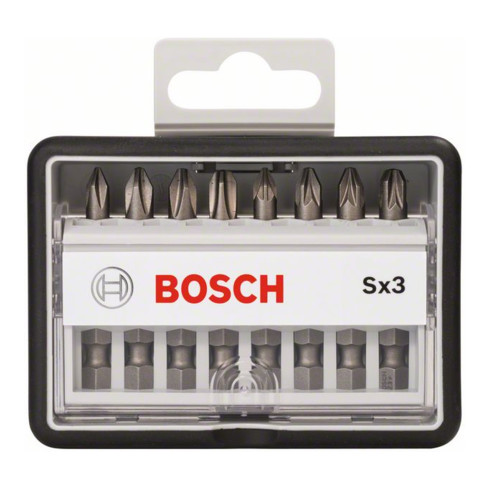 Bosch schroevendraaier bitset Robust Line Sx extra hard 8 stuks 49 mm PH PZ