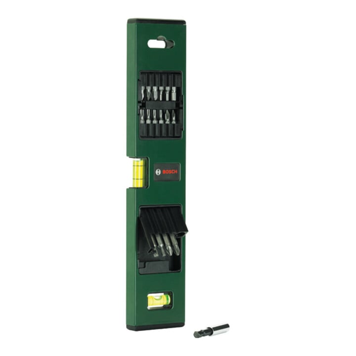 Bosch schroevendraaier en waterpasser set, 17 stuks