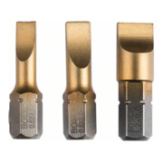 Bosch schroevendraaierbitset Max Grip (S), S 0,6x4,5, S 0,8x5,5, S 1,2x8,0, 25 mm