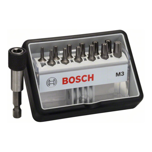 Bosch schroevendraaierbitset Robust Line M extra-hard 12 + 1-delig 25 mm Torx