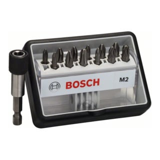 Bosch schroevendraaierbitset Robust Line M extra-hard 12 + 1-delig 25mm PH PZ