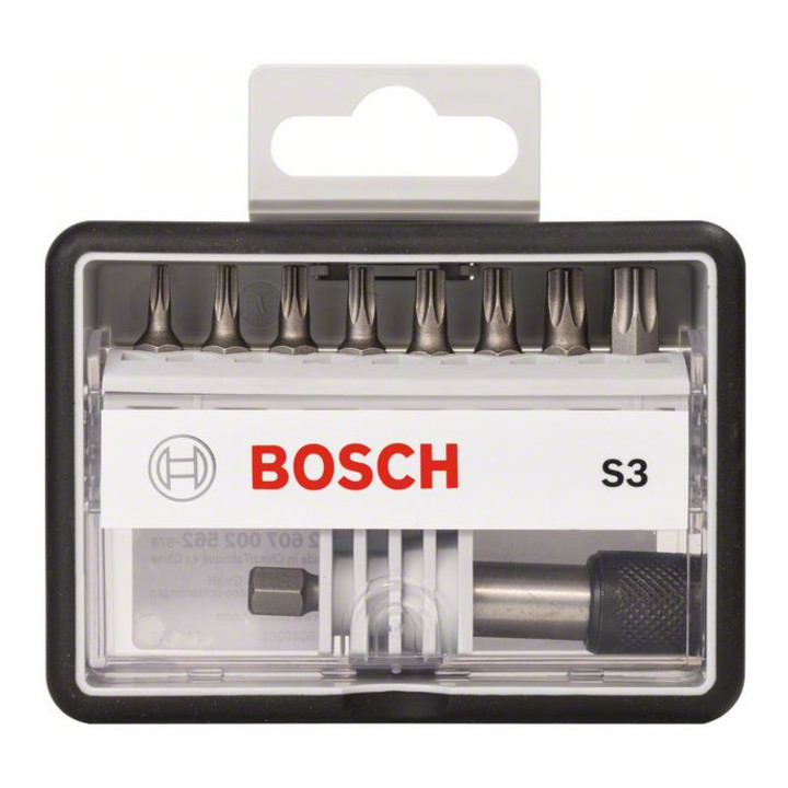 Bosch schroevendraaierbitset Robust Line S extra-hard 8 + 1-delig 25 mm TX