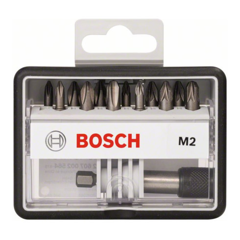 Bosch schroevendraaierbitset Robust Line M extra-hard 12 + 1-delig 25mm PH PZ
