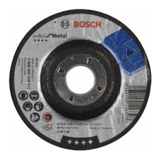 Bosch Schruppscheibe gekröpft Expert for Metal A 30 T BF, 115 mm, 22,23 mm, 6 mm