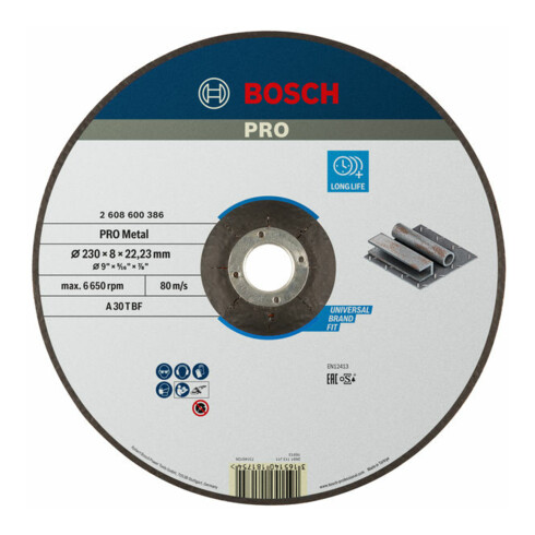 Bosch Schruppscheibe gekröpft Expert for Metal A 30 T BF 230 mm 22,23 mm 8 mm