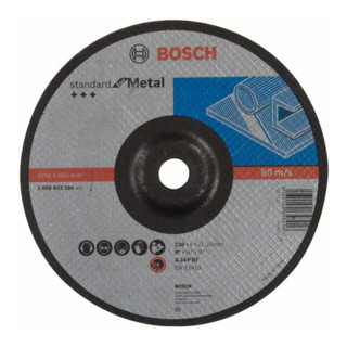 Bosch Schruppscheibe gekröpft Standard for Metal A 24 P BF 230 mm 22,23 mm 6 mm
