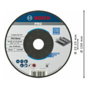 Bosch Schruppscheibe Standard for Metal, Durchmesser 150 mm-4