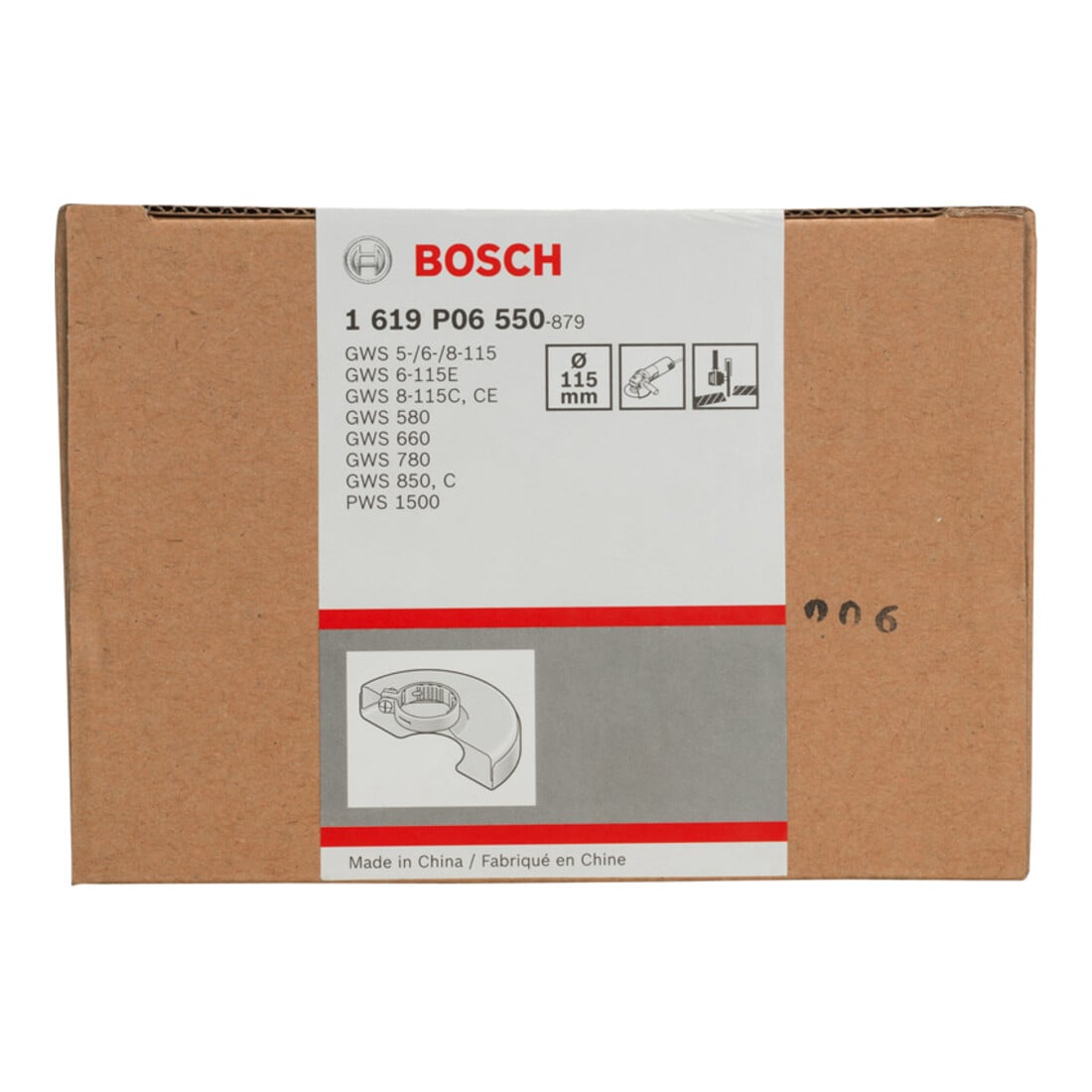 Bosch Schutzhaube mit Deckblech 115 mm passend zu GWS 5-115