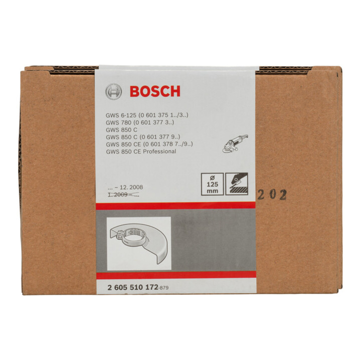 Bosch Schutzhaube ohne Deckblech 125 mm mit Codierung Schraubverschluss