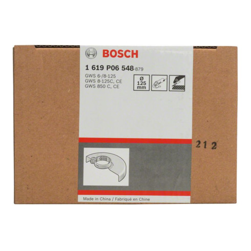 Bosch Schutzhaube ohne Deckblech 125 mm Schraubverschluss mit Codierung