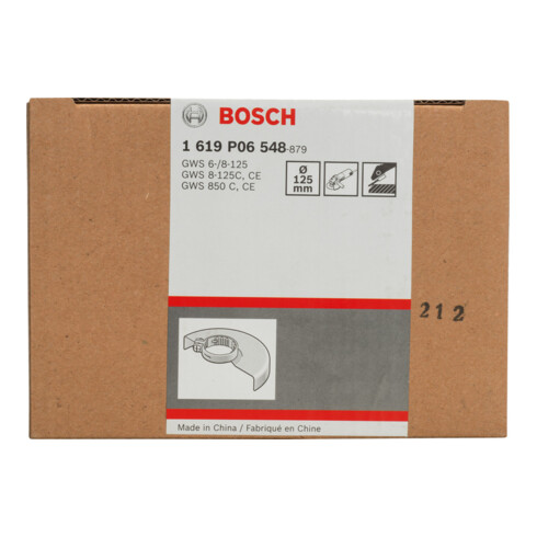 Bosch Schutzhaube ohne Deckblech 125 mm Schraubverschluss mit Codierung