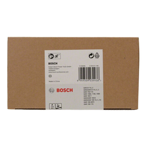 Bosch Schutzkombinationshaube zum Schneiden, zum Aufstecken, Kunststoff, 100 mm