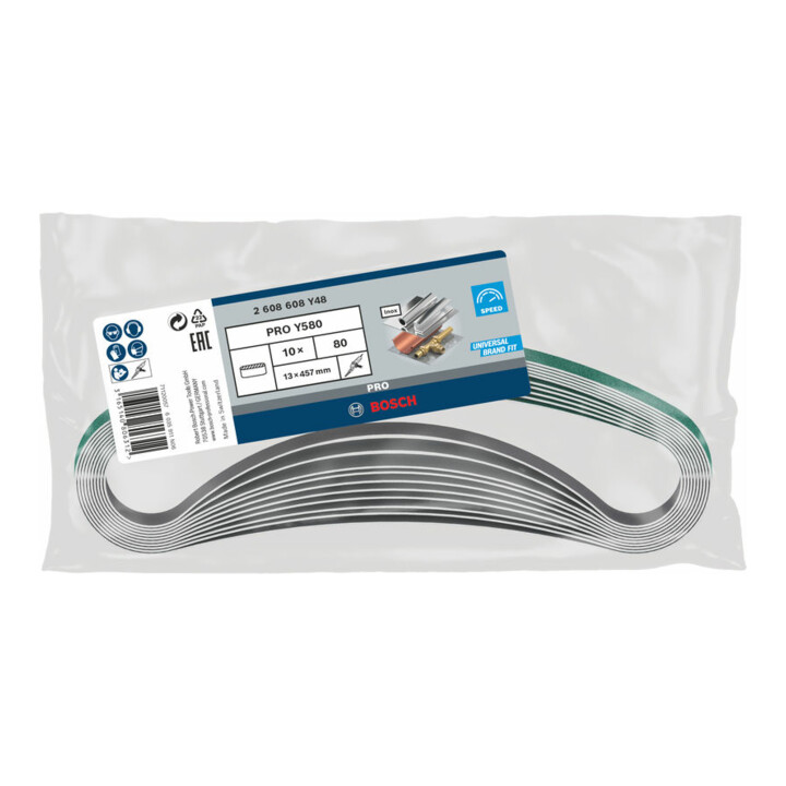 Bosch schuurband Y580 Best for Inox 13 x 457 mm 80