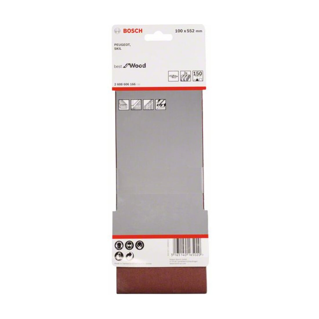 Bosch schuurbandenset X440 Best for Wood and Paint 100 x 552 mm 150