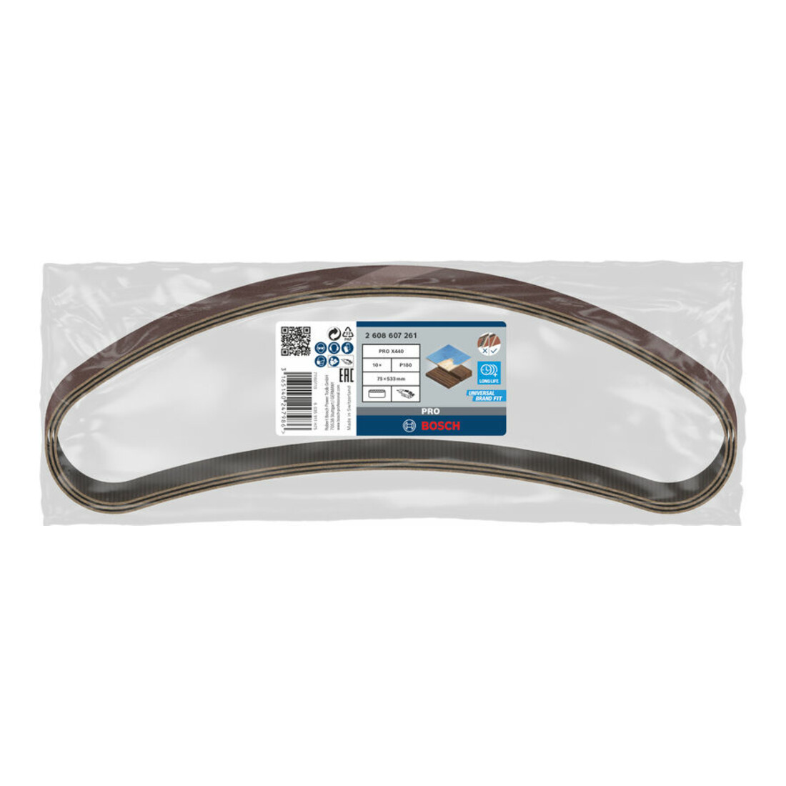 Bosch schuurbandenset X440 Best for Wood and Paint 75 x 533 mm 180