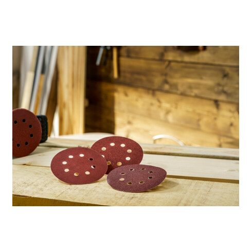 Bosch schuurbladen-set voor excentrische schuurmachines, 125 mm, 80 - 240