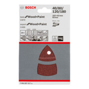 Bosch schuurbladset C470 en C430 102 x 62 93 mm 40 - 180-2