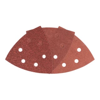 Bosch schuurbladset voor delta-schuurmachines, 25-delig, klittenband, 105 mm, 60, 120, 180