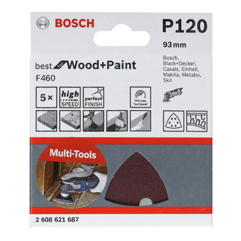 Bosch schuurpapier F460 BfWP, 93 mm