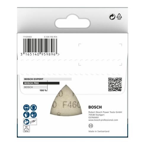 Bosch schuurpapier F460 BfWP, 93 mm