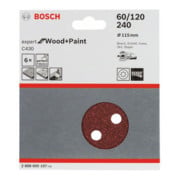 Bosch schuurvel C430 115 mm 60 120 240 8 gaten klittenband-3