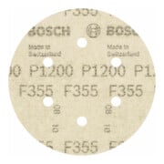 Bosch schuurvel F355, 6 gaten, klittenband 6 mm 150 mm-5