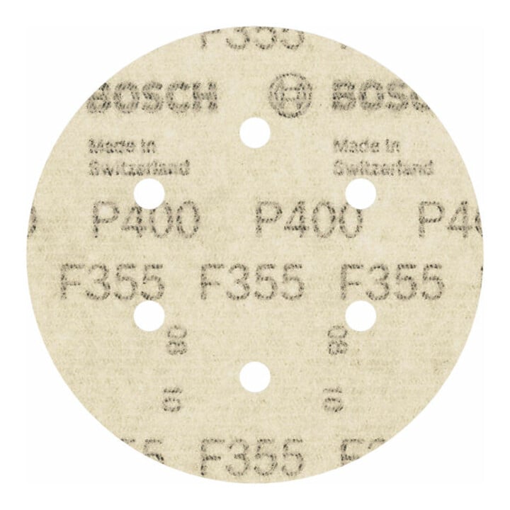 Bosch schuurvel F355 150 mm 400 6 gaten klittenband
