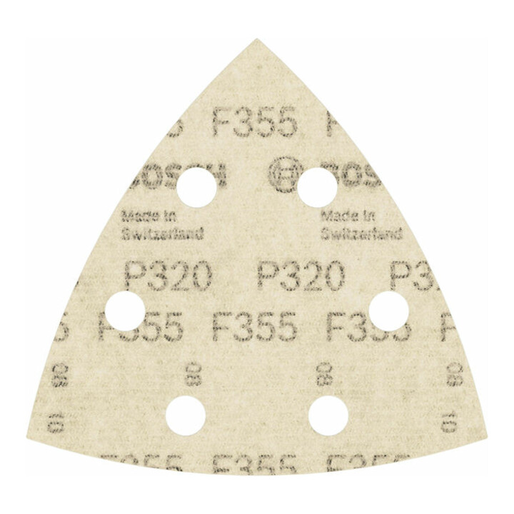 Bosch schuurvel F355 93 mm 320 6 gaten klittenband