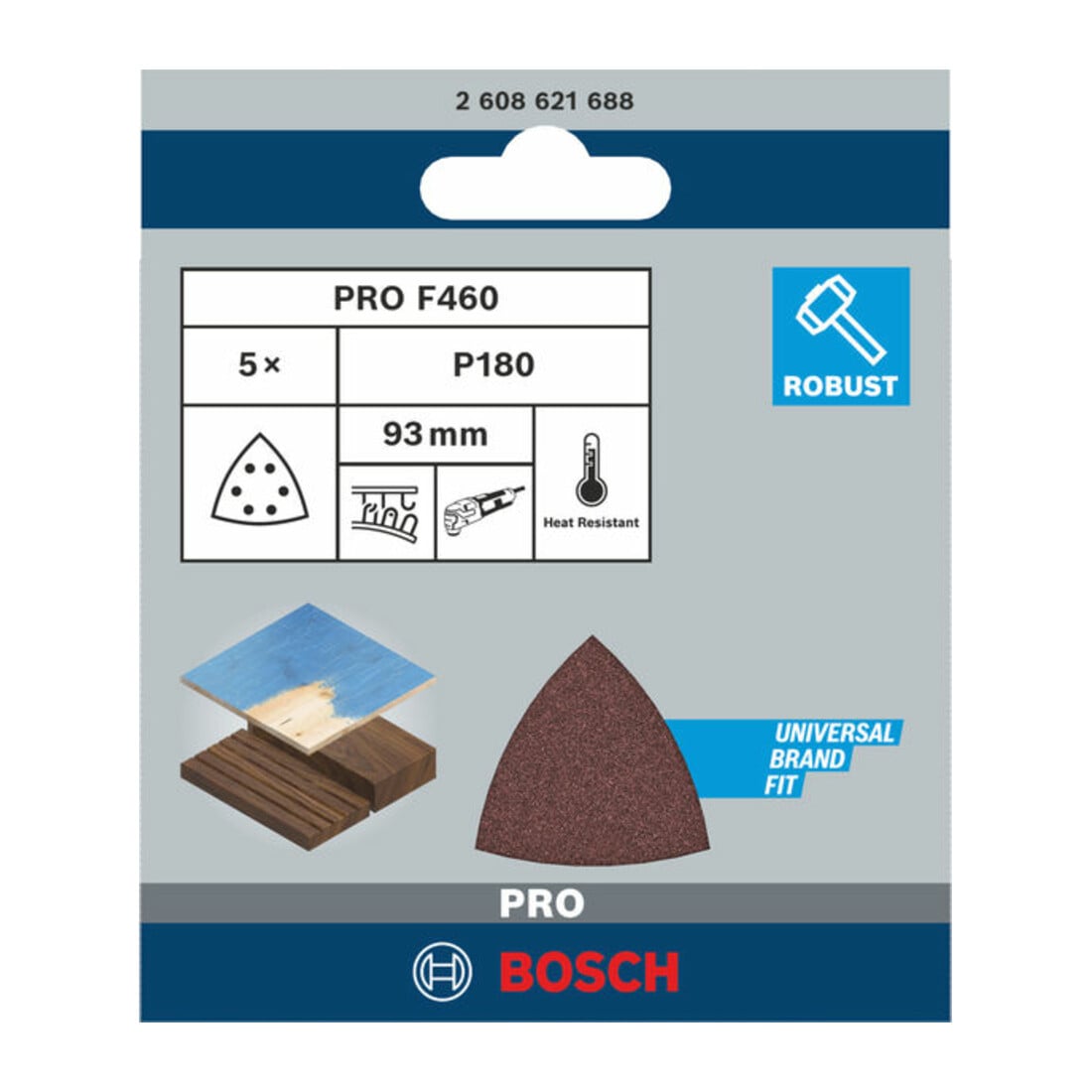 Bosch schuurvel F460 Best for Wood and Paint, 93 mm 180