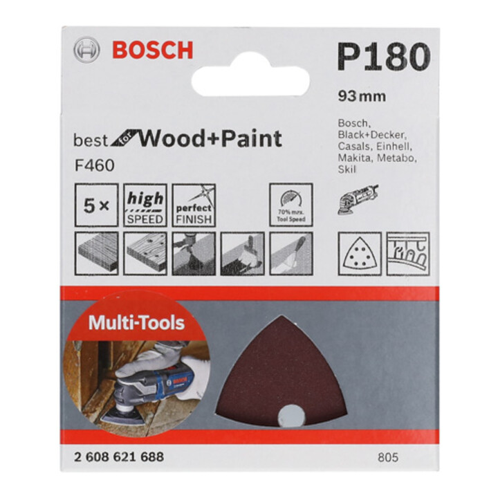 Bosch schuurvel F460 Best for Wood and Paint, 93 mm 180