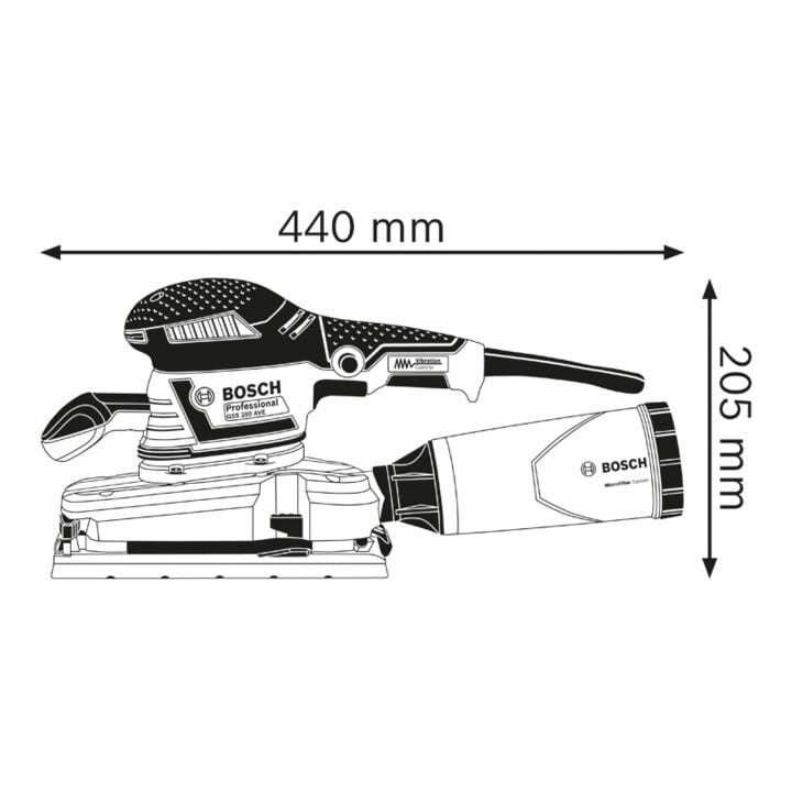 Bosch Schwingschleifer GSS 280 AVE mit L-BOXX