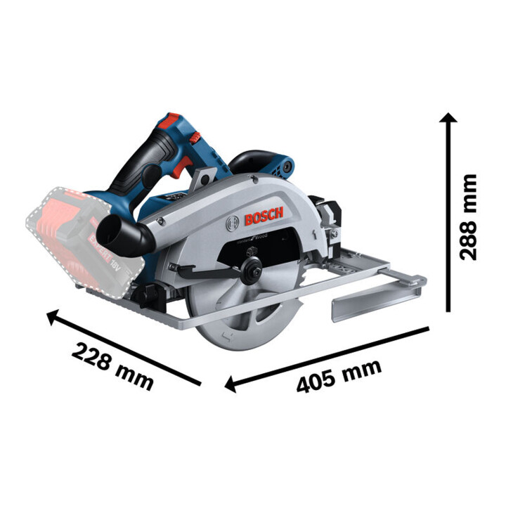Bosch Scie circulaire sans fil GKS 18V-68 G en L-BOXX