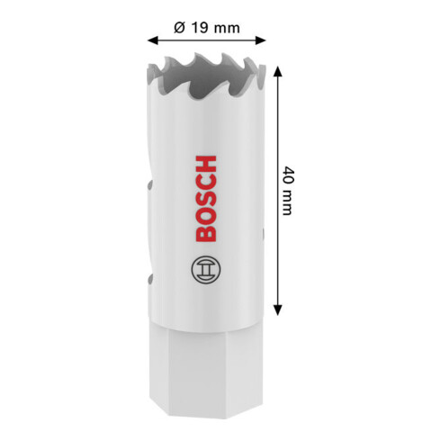 Bosch Scie-cloche multi-matériaux avec filetage, 19 x 40 mm