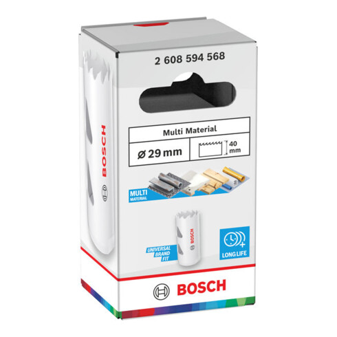 Bosch Scie-cloche multi-matériaux avec filetage, 29 x 40 mm