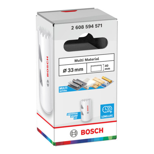 Bosch Scie-cloche multi-matériaux avec filetage, 33 x 40 mm