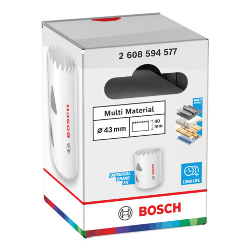 Bosch Scie-cloche multi-matériaux avec filetage, 43 x 40 mm