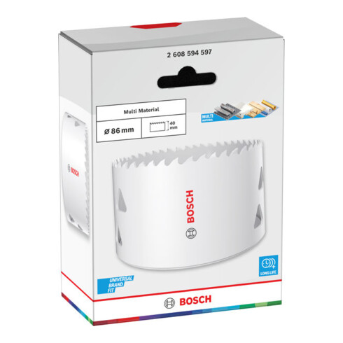 Bosch Scie-cloche multi-matériaux avec filetage, 86 × 40 mm