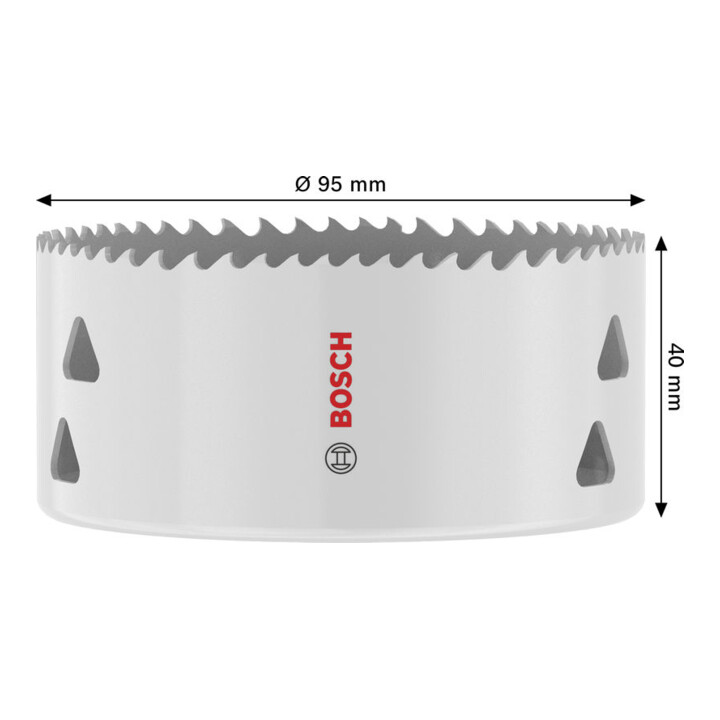 Bosch Scie-cloche multi-matériaux avec filetage, 95 x 40 mm