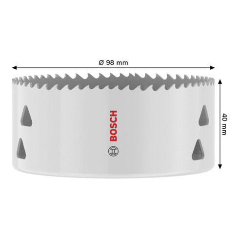 Bosch Scie-cloche multi-matériaux avec filetage, 98 x 40 mm