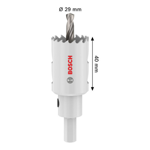 Bosch Scie-cloche multi-matériaux avec porte-foret, 29 x 40 mm